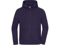 8043 - oversize mikina na zips s kapucňou