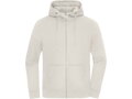 8043 - oversize mikina na zips s kapucňou
