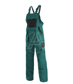 Trakové monterkové nohavice LUX MARTIN zeleno-čierne