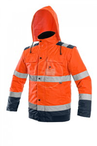 CXS LUTON oranžová výstražná bunda