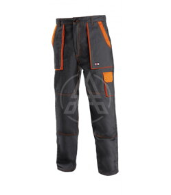 Monterkové nohavice LUX JOSEF čierno-oranžové