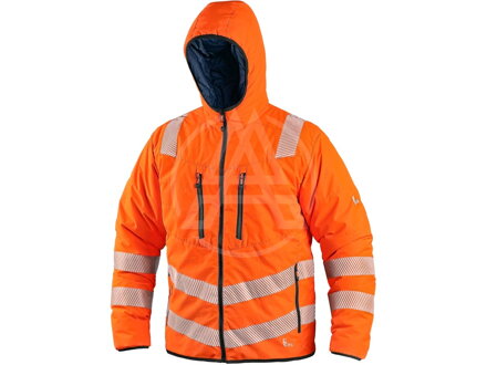 CXS CHESTER obojstraná bunda výstražná oranžová