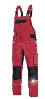 CXS STRETCH  Nohavice trakové červené