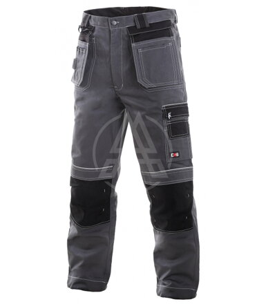 Monterkové nohavice ORION TEODOR sivo-čierne 170cm 