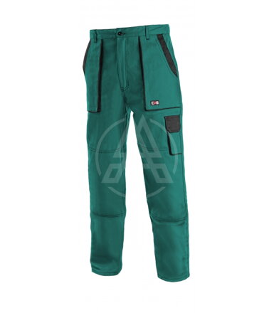 Dámske monterkové nohavice LUX ELENA zeleno-čierne