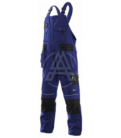 Trakové monterkové nohavice CXS ORION KRYŠTOF modro-čierne