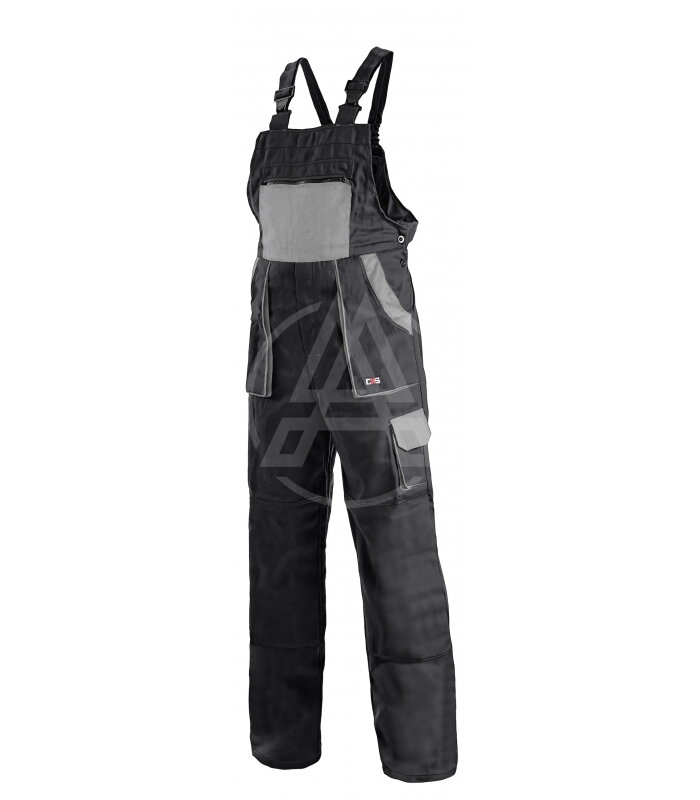 Trakové monterkové nohavice CXS LUXY ROBIN čierno-sivé