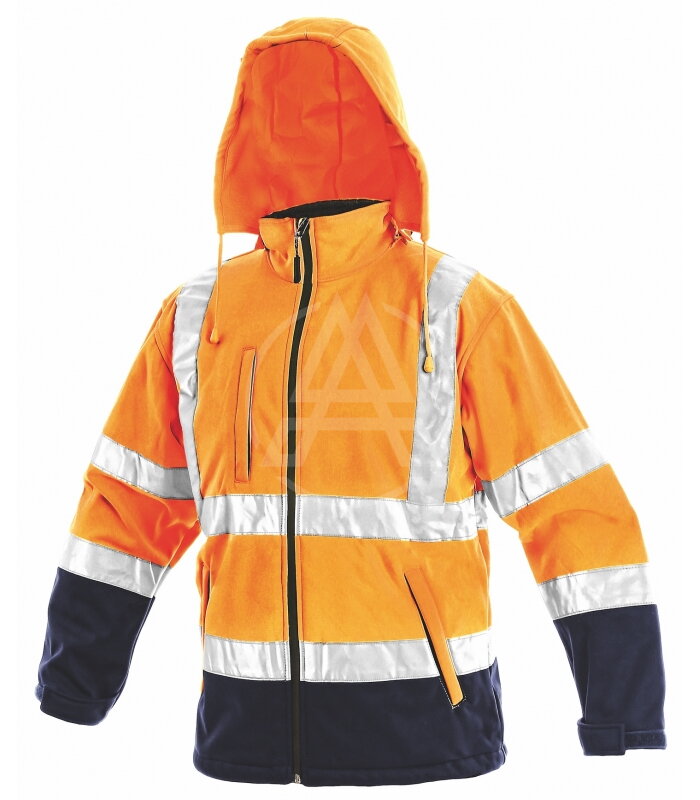 Reflexná bunda  softshelová CXS DERBY oranžová