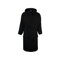 Bathrobe hooded župan - black