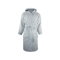 Bathrobe hooded župan - silver-grey