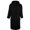 Bathrobe hooded župan - black